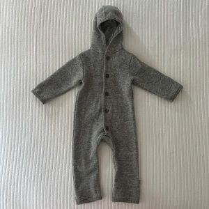 Disana organic boiled wool grey overall size 6-12 months